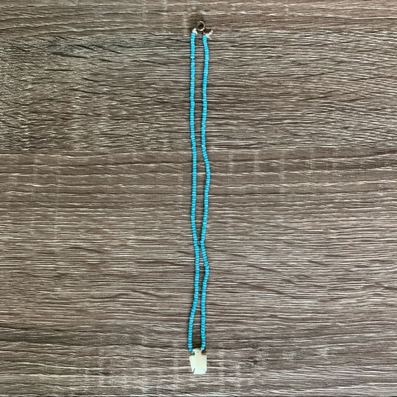 Hand Crafted Jewelry - Vintage 70s Handmade Seed Bead Eagle Necklace